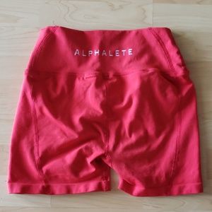 Alphaelete formula red shorts